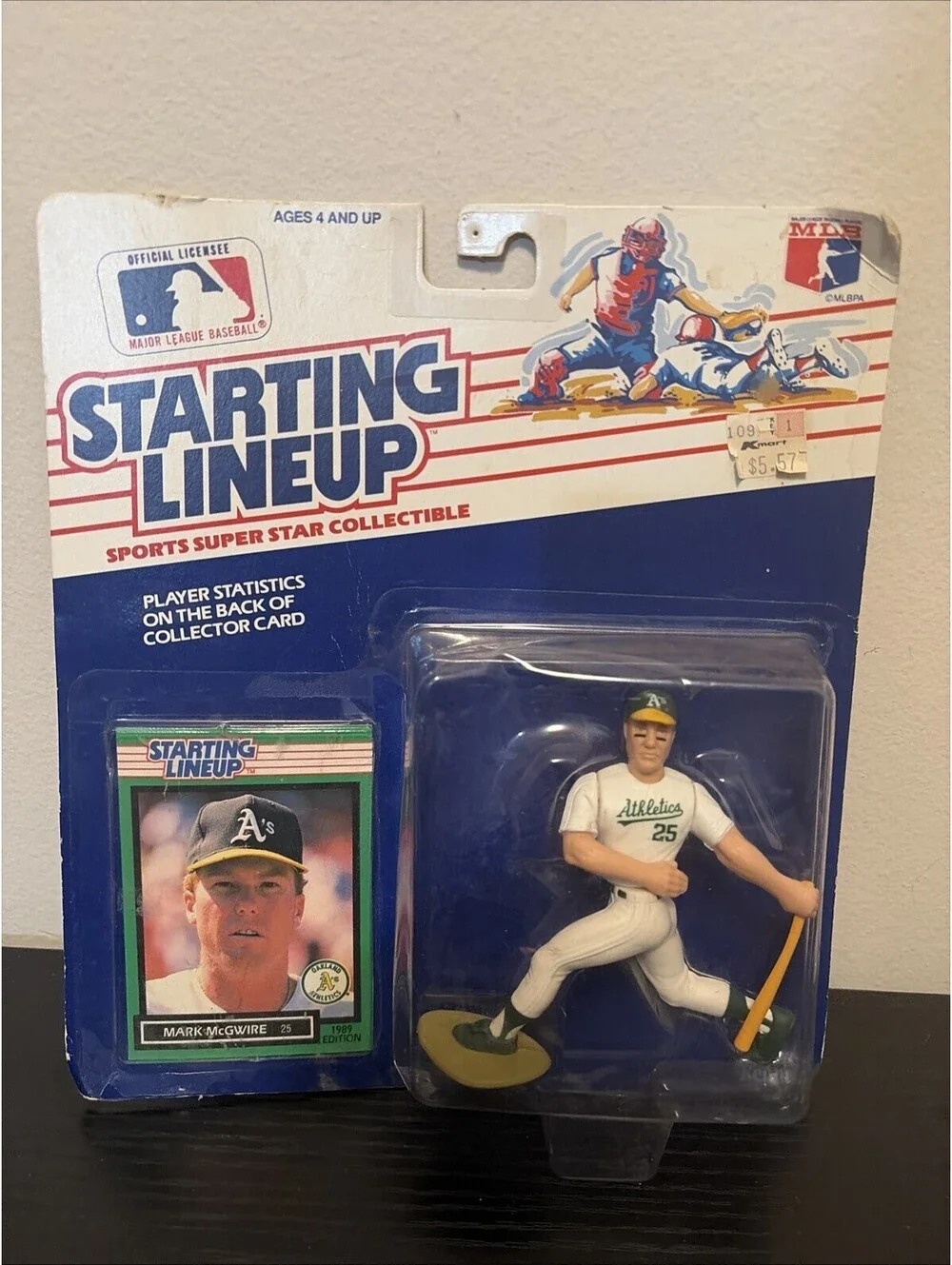 1989 Kenner Baseball MARK MCGWIRE  Starting Line up collectible figurine card